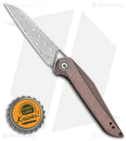 CIVIVI Isham Mckenna Liner Lock Knife Black SW Copper (2.9" Damascus) C905DS-2 -Civivi CIVIVI Isham Mckenna Liner Lock Knife Copper 2.875 Damascus C905DS 2 BHQ 114180 LS Bottlecap