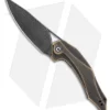 CIVIVI Isham Plethiros Flipper Knife Brass (3.45" Black Damascus) C904DS-3