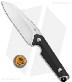 CIVIVI Kepler Fixed Blade Knife Black G-10 W/Lanyard (4.5" Satin) -Civivi CIVIVI Kepler Fixed Blade Black G 10 Satin C2109C BHQ 107067 jr bottlecap