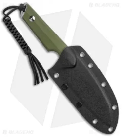 CIVIVI Kepler Fixed Blade Knife OD Green G-10 W/Lanyard (4.5" Satin) -Civivi CIVIVI Kepler Fixed Blade OD Green G 10 Satin C2109A BHQ 106960 jr sheath