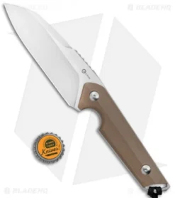 CIVIVI Kepler Fixed Blade Knife Tan G-10 W/Lanyard (4.5" Satin) -Civivi CIVIVI Kepler Fixed Blade Tan G 10 Satin C2109B BHQ 106992 jr bottlecap