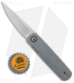 CIVIVI Lundquist Lumi Liner Lock Knife Gray G-10 (2.6" Stonewash) -Civivi CIVIVI Lundquist Lumi LL Gray G 10 SW C20024 2 BHQ 134294 jr bottlecap