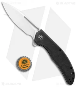 CIVIVI Vexer Flipper Liner Lock Knife Black G-10 (3.96" Satin) -Civivi CIVIVI Lynchpin Flipper LL Black G 10 Satin C915C BHQ 105668 jr bottlecap