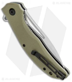 CIVIVI Vexer Flipper Liner Lock Knife OD Green G-10 (3.96" Satin) -Civivi CIVIVI Lynchpin Flipper LL OD Green G 10 Satin C915A BHQ 105666 jr side