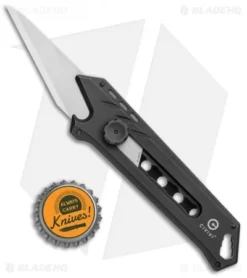 CIVIVI Mandate Black Titanium Utility Knife (9Cr18MoV + Damascus) -Civivi CIVIVI Mandate Black Ti Utility Knife BHQ 113200 jr bottlecap