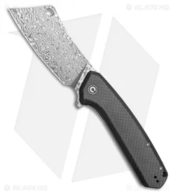 CIVIVI Mastodon Liner Lock Black G-10 / CF (3.8" Damascus) C2012DS-1