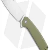 CIVIVI Mastodon Liner Lock Knife OD Green G-10 (3.8" Stonewash)