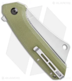 CIVIVI Mastodon Liner Lock Knife OD Green G-10 (3.8" Stonewash) -Civivi CIVIVI Mastodon Liner Lock Knife OD Green G 10 3.8 Stonewash C2012A BHQ 115282 LS Side