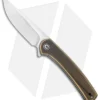 CIVIVI Mini Asticus Liner Lock Knife Black Rubbed Brass (3.25" Satin)