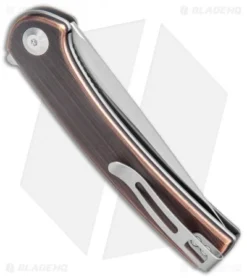 CIVIVI Mini Asticus Liner Lock Knife Black Rubbed Copper (3.25" Satin) -Civivi CIVIVI Mini Asticus LL Black Rubbed Copper Satin BHQ 134063 jr spine