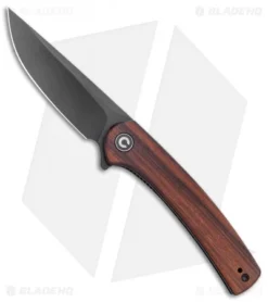 CIVIVI Mini Asticus Liner Lock Knife Cuibourtia Wood (3.25" Black Stonewash)