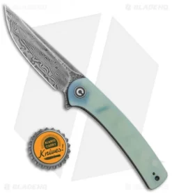 CIVIVI Mini Asticus Liner Lock Knife Natural G-10 (3.25" Damascus) -Civivi CIVIVI Mini Asticus LL Natural G 10 Damascus BHQ 134068 jr bottlecap