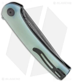 CIVIVI Mini Asticus Liner Lock Knife Natural G-10 (3.25" Damascus) -Civivi CIVIVI Mini Asticus LL Natural G 10 Damascus BHQ 134068 jr side