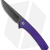 CIVIVI Mini Asticus Liner Lock Knife Purple G-10 (3.25" Black Stonewash)