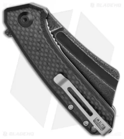CIVIVI Mini Bullmastiff Liner Lock Knife Twill Carbon Fiber (3" Black Damascus) -Civivi CIVIVI Mini Bullmastiff LinerLock Twill Carbon Fiber 3 Black Damacus C2004DS 1 BHQ 114187 LS Side