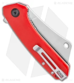 CIVIVI Mini Mastodon Liner Lock Knife Red G-10 (3" Stonewash) -Civivi CIVIVI Mini Mastodon Liner Lock Knife Red G 10 3 Stonewash C2011B BHQ 115278 LS Side