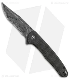 CIVIVI Mini Sandbar Liner Lock Knife Black Micarta (2.9" Damascus) C20011-DS1