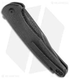 CIVIVI Mini Sandbar Liner Lock Knife Black Micarta (2.9" Damascus) C20011-DS1 6 CIVIVI Mini Sandbar Liner Lock Knife Black Micarta (2.9" Damascus) C20011-DS1 -Civivi CIVIVI Mini Sandbar LL Knife Black Micarta Damascus BHQ 142904 jr side