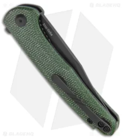 CIVIVI Mini Sandbar Liner Lock Knife Green Micarta (2.9" Black) C20011-3 -Civivi CIVIVI Mini Sandbar LL Knife Green Micarta Black BHQ 142903 jr side