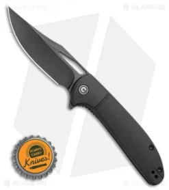 CIVIVI Ortis Liner Lock Knife Black FRN (3.25" Black Stonewash) C2013D -Civivi CIVIVI Ortis Liner Lock Knife Black FRN 3.2 Black Stonewash C2013D BHQ 115975 LS Bottlecap