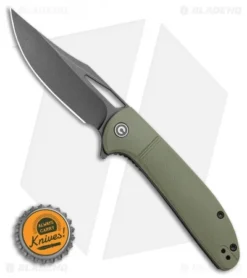 CIVIVI Ortis Liner Lock Knife OD Green FRN (3.2" Black) C2013C -Civivi CIVIVI Ortis Liner Lock Knife OD Green FRN 3.2 Black C2013C BHQ 115974 LS Bottlecap
