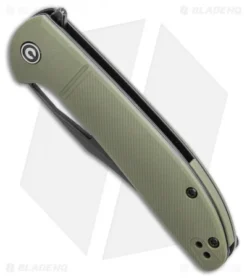 CIVIVI Ortis Liner Lock Knife OD Green FRN (3.2" Black) C2013C -Civivi CIVIVI Ortis Liner Lock Knife OD Green FRN 3.2 Black C2013C BHQ 115974 LS Spine