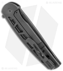 CIVIVI Perf Skeletonized Frame Lock Knife Black Steel (3.1" Black) -Civivi CIVIVI Perf Skeletonized FL Black Steel Black BHQ 120918 jr side