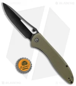CIVIVI Picaro Liner Lock Knife OD Green G-10 (3.94" Black Stonewash) -Civivi CIVIVI Picarto LL OD Green G 10 Black SW C916B BHQ 105669 jr bottlecap