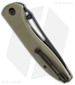 CIVIVI Picaro Liner Lock Knife OD Green G-10 (3.94" Black Stonewash) -Civivi CIVIVI Picarto LL OD Green G 10 Black SW C916B BHQ 105669 jr side