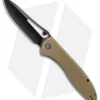 CIVIVI Picaro Liner Lock Knife Tan G-10 (3.94" Black Stonewash)
