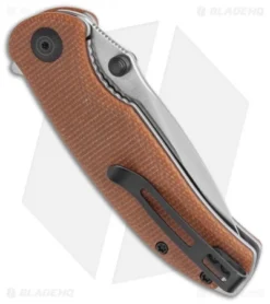 CIVIVI Pintail Liner Lock Knife Brown Micarta (3" Satin) C2020A -Civivi CIVIVI Pintail Liner Lock Knife Brown Micarta 3.00 Satin C2020A BHQ 117972 LS Side