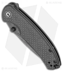 Civivi -Civivi CIVIVI Pintail Liner Lock Knife Twill CF Black G 10 3.00 Damascus C2020DS 1 BHQ 118012 LS Spine