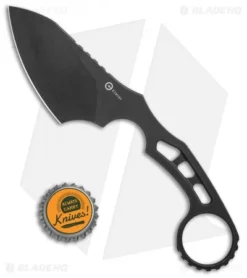 CIVIVI Planck Skeletonized Fixed Blade Knife (2.9" Black Stonewash) C2022B -Civivi CIVIVI Planck Skeletonized Black Black SW BHQ 118861 jr bottlecap
