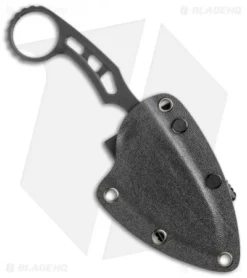 CIVIVI Planck Skeletonized Fixed Blade Knife (2.9" Black Stonewash) C2022B -Civivi CIVIVI Planck Skeletonized Black Black SW BHQ 118861 jr sheath