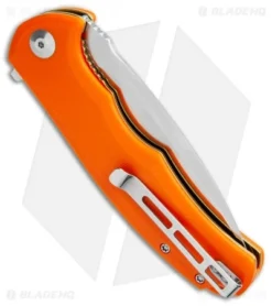 CIVIVI Praxis Flipper Liner Lock Knife Orange G-10 (3.75" Satin) C803D -Civivi CIVIVI Praxis Flipper LL Orange G 10 Satin C803D BHQ 110938 jr side