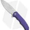 CIVIVI Praxis Flipper Liner Lock Knife Purple G-10 (3.75" Damascus)