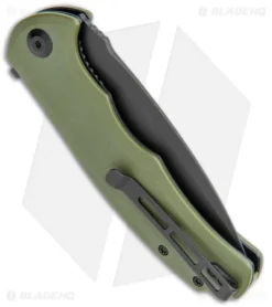 CIVIVI Praxis Flipper Liner Lock Knife OD Green G-10 (3.75" Black) C803F -Civivi CIVIVI Praxis Green Black DLC BHQ 118707 jr side