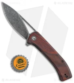 CIVIVI Riffle Liner Lock Knife Sandalwood (3.5" Damascus) C2024DS-2 -Civivi CIVIVI Riffle LL Sandalwood Damascus C2024DS 2 BHQ 120370 jr bottlecap