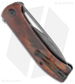 CIVIVI Riffle Liner Lock Knife Sandalwood (3.5" Damascus) C2024DS-2 -Civivi CIVIVI Riffle LL Sandalwood Damascus C2024DS 2 BHQ 120370 jr side