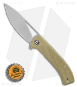 CIVIVI Riffle Liner Lock Knife Olive Micarta (3.5" Stonewash) C2024B -Civivi CIVIVI Riffle Liner Lock Knife Olive Micarta 3.5 Stonewash C2024B BHQ 120367 LS Bottlecap