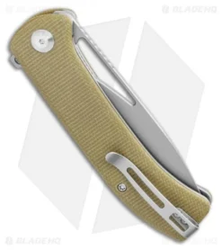 CIVIVI Riffle Liner Lock Knife Olive Micarta (3.5" Stonewash) C2024B -Civivi CIVIVI Riffle Liner Lock Knife Olive Micarta 3.5 Stonewash C2024B BHQ 120367 LS Side
