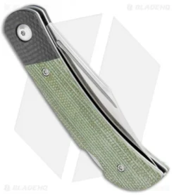 CIVIVI Rustic Gent Lock Back Knife Green Micarta/CF (2.97" Satin D2) C914B -Civivi CIVIVI Rustic Gent Lock Back Green Micarta CF Satin C914B BHQ 104232 jr bottlecap
