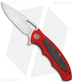 CIVIVI Shard Liner Lock Knife Red G-10/CF (2.95" Satin) C806D