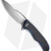 CIVIVI Shredder Liner Lock Knife Black/Blue Layered G-10 (3.7" Satin D2) C912A