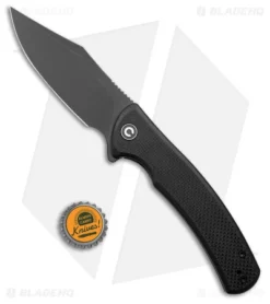 CIVIVI Sinisys Frame Lock Knife Black Micarta/Steel (3.7" Black SW) C20039-1 -Civivi CIVIVI Sinisys FL Black Micarta Steel Black SW BHQ 174423 jr bottlecap