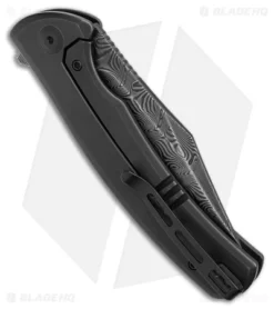 CIVIVI Sinisys Frame Lock Knife Twill CF/Steel (3.7" Damascus) C20039-DS1 -Civivi CIVIVI Sinisys FL Twill CF Steel Damascus BHQ 174428 jr side