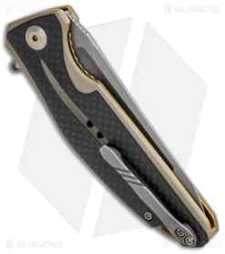 CIVIVI Statera Flipper Liner Lock Knife Tan Carbon Fiber (3.5" SW) C901A -Civivi CIVIVI Statera Flipper LL Tan CF SW C901A BHQ 93883 jr side