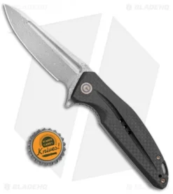 CIVIVI Statera Flipper Liner Lock Knife Black G10/Carbon Fiber (3.5" Damascus) 7 CIVIVI Statera Flipper Liner Lock Knife Black G10/Carbon Fiber (3.5" Damascus) -Civivi CIVIVI Statera Flipper Liner Lock Black G 10 Carbon Fiber Damascus C901DS BHQ 104239 jr bottlecap