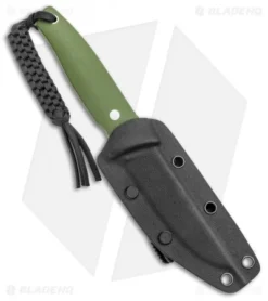 CIVIVI Terzuola Tamashii Fixed Blade Knife Green G-10 (4.07" Satin) -Civivi CIVIVI Terzuola Tamashii Fixed Blade Green G 10 Satin C19046 2 BHQ 106986 jr sheath