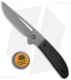 CIVIVI Trailblazer Slip Joint Knife Black G10 (3" Stonewash) C2018C -Civivi CIVIVI Trailblazer SJ Black G 10 Gray C2018C BHQ 116975 jr bottlecap